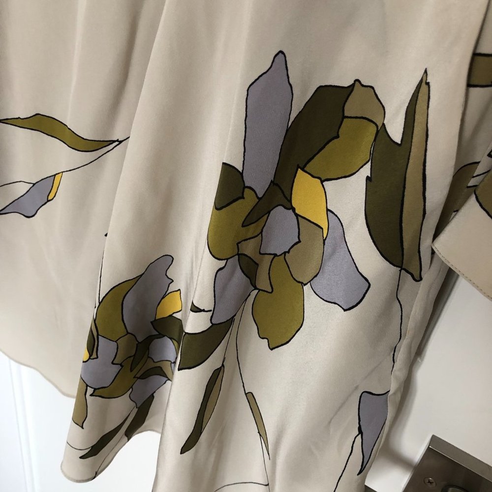 Halston asymmetrical silk dress